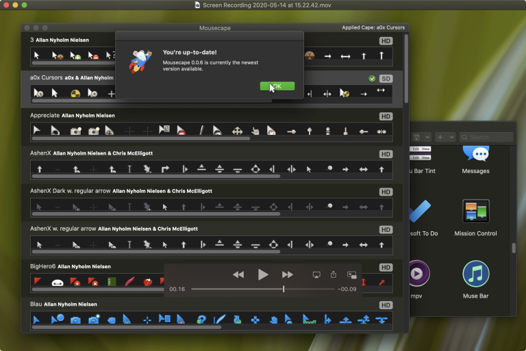 How do I install a cape in Mousecape?